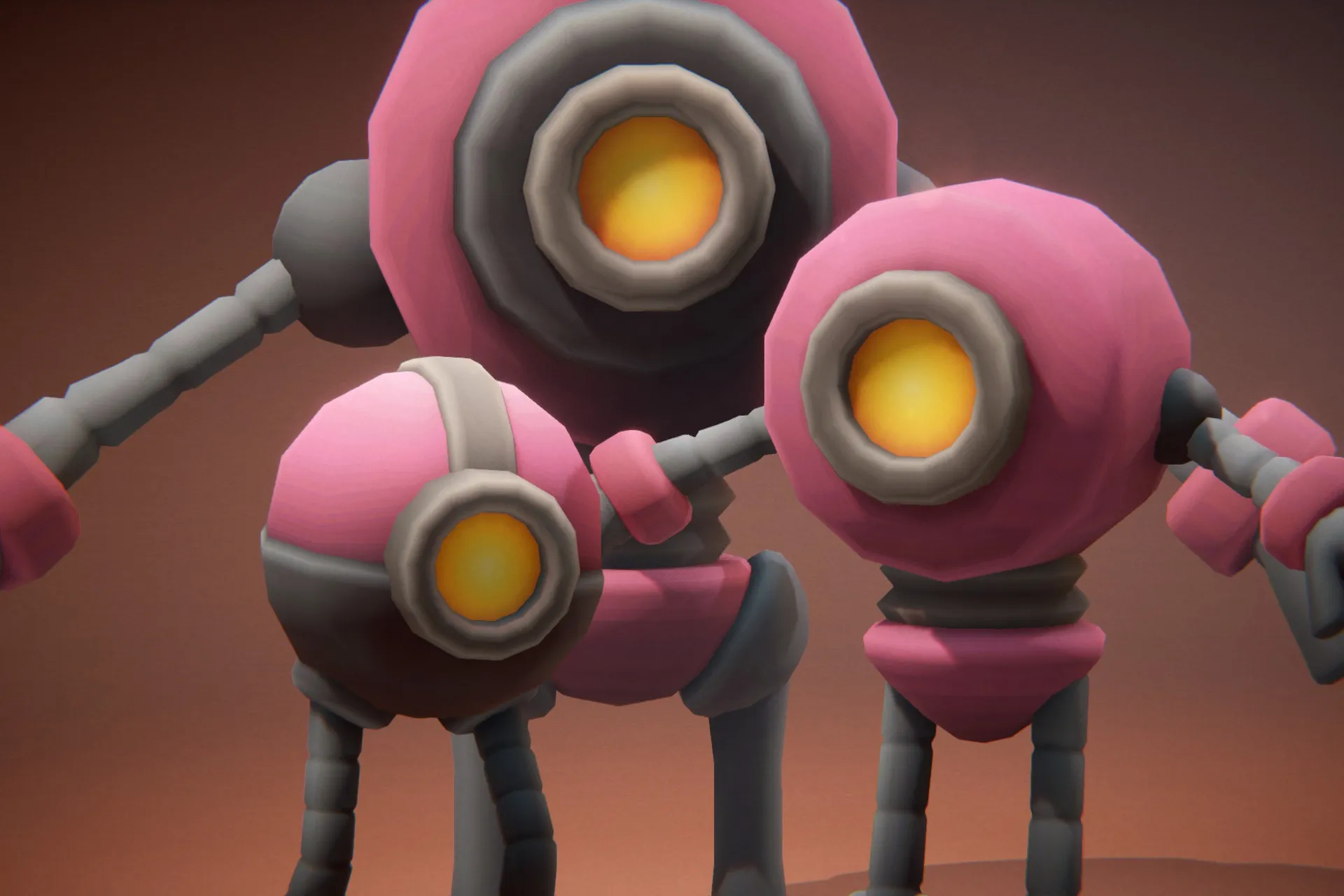 Assistant Robot Family - Character + Animations