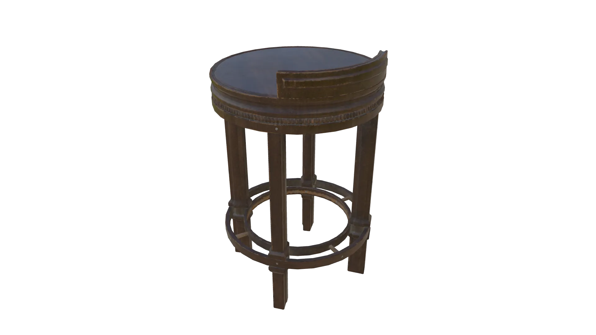 Antique Round Bar Chair