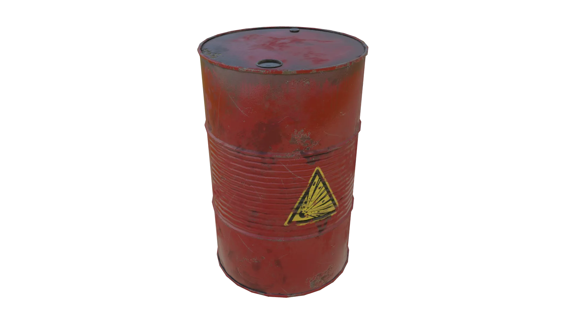 Industrial Barrel Red Explosive