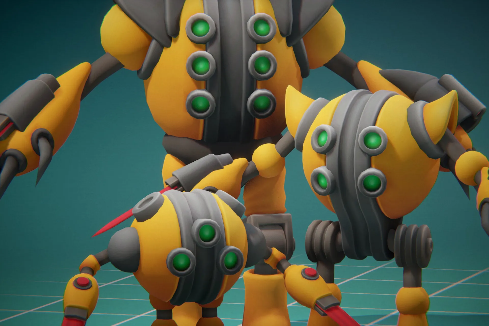 Cyblader Robot Family - Character + Animations