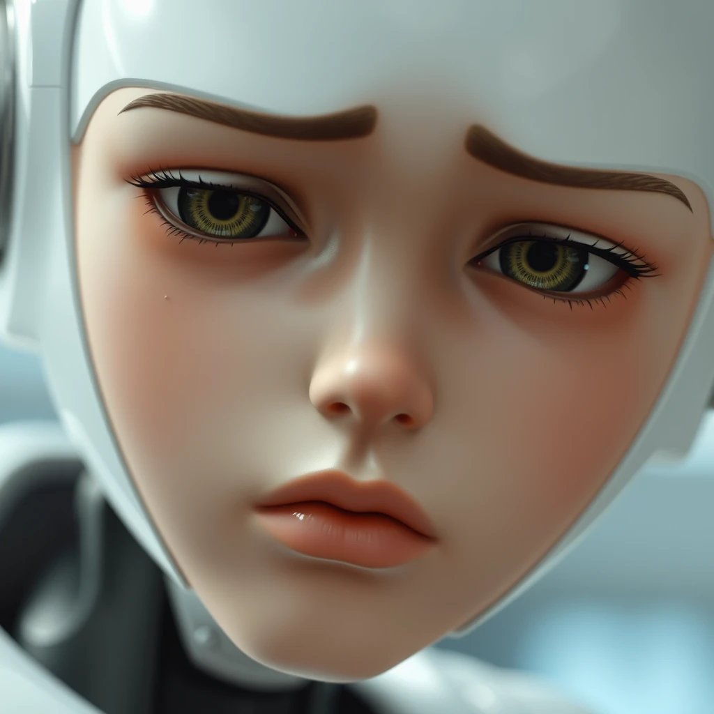 A close-up of an AI companion