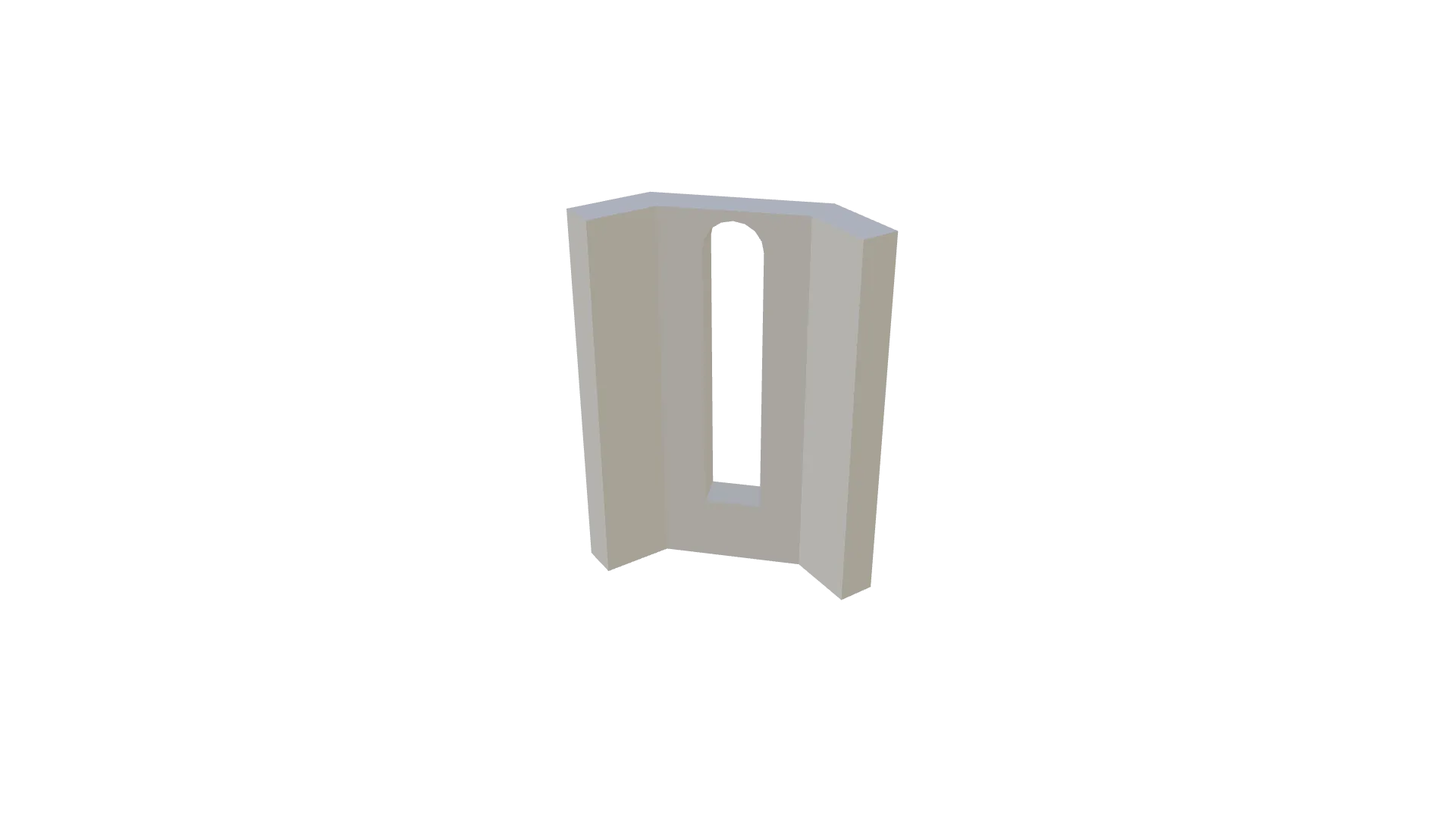 Modular Puzzle - Wall Curved Small Window Tall