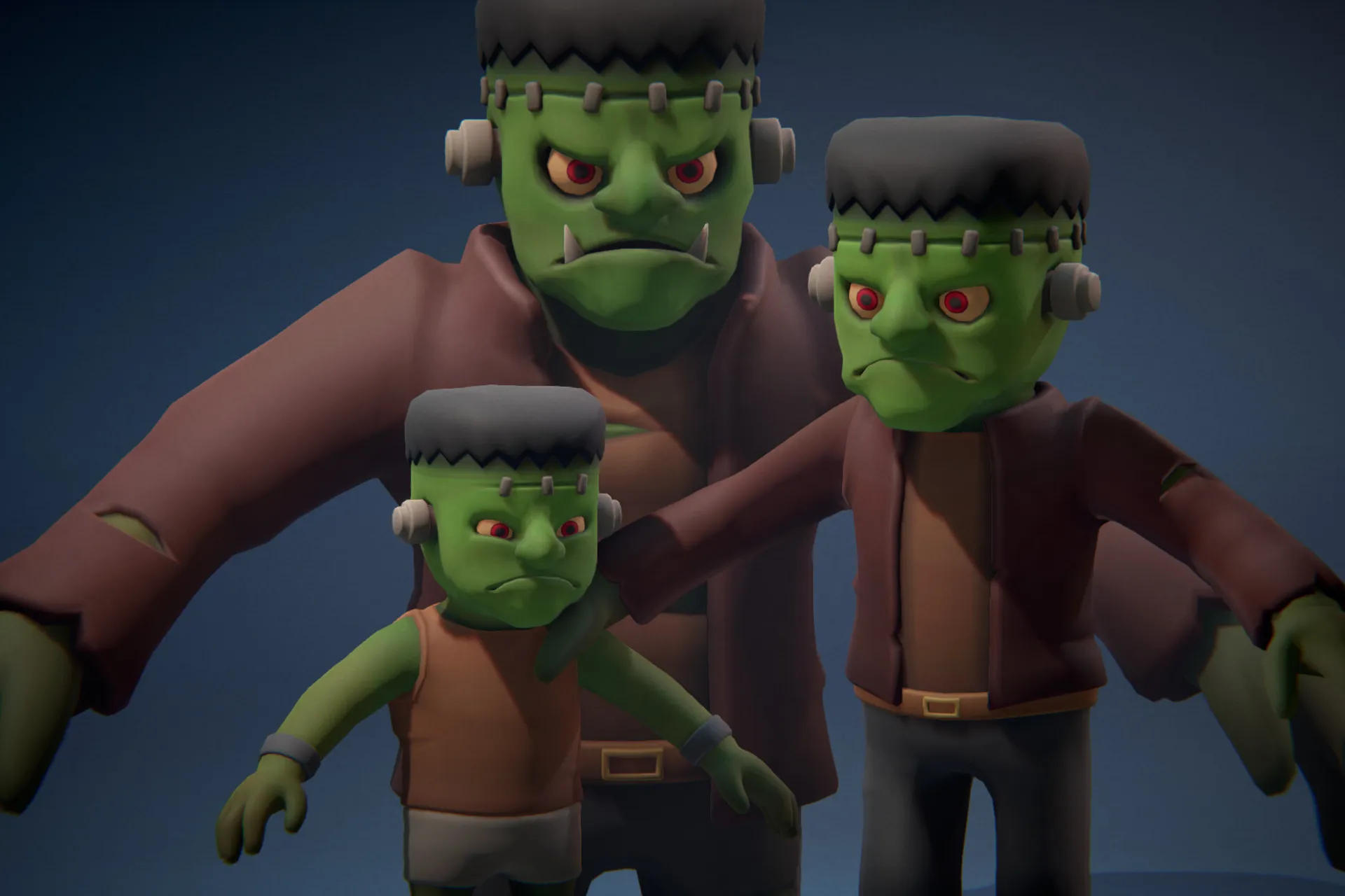 Frankenstein Family Pack - Characters + Animations