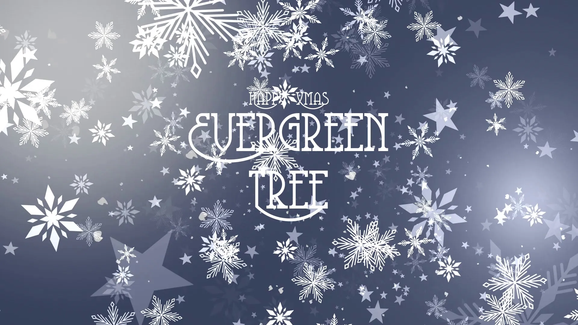 Evergreen Tree / Happy Xmas