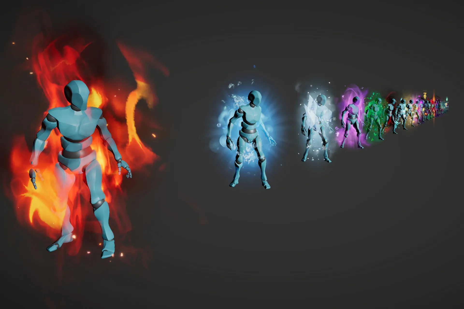 Stylized Elemental Auras/Status VFX