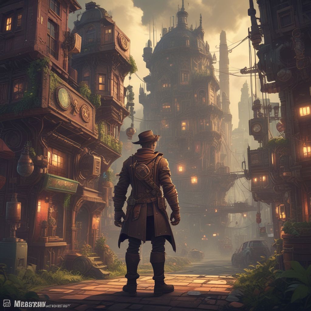 Genre: Steampunk, Setting: Overgrown City, Primary Mechanic: Gear Degradation, Objective: Complete a character's personal story arc, Unusual Mechanic: Pixelated graphics, 
