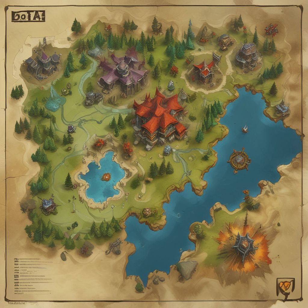 DotA 2 map