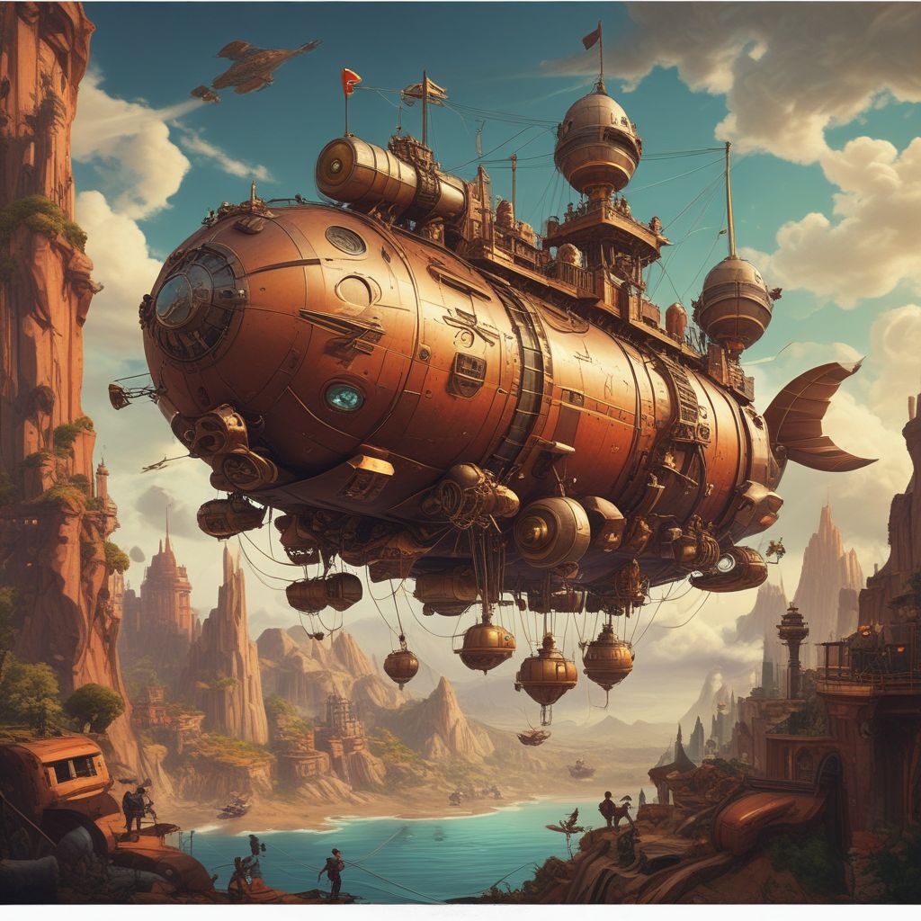 Genre: Rhythm-based, Setting: Steampunk Airship, Primary Mechanic: Space Station Building, Objective: Survive a journey through different historical eras, Unusual Mechanic: Game world changes based on player's battery temperature, 